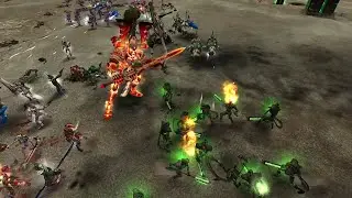 Eldar vs Necrons - Titanium Wars - Warhammer 40K Dawn Of War Soulstorm