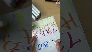 Alfabeto de graffiti com copic scketch