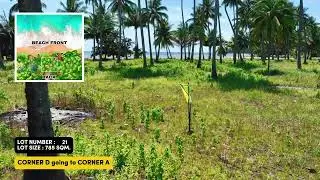 785 sqm Palawan Beach lot for sale - Palm Shore Gold LOT 21