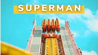 🎡Superman la Atraccion de Acero off ride 🇪🇸 Parque Warner Madrid