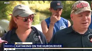 2023 Paddling the Huron River with WJBK, Launching from Heavners at Proud Lake in Milford