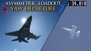 Asymmetric Loadout Yaw Departure Test || DCS World vs Falcon BMS