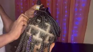 ASMR oiling scalp & braids #asmr #hair #scalp