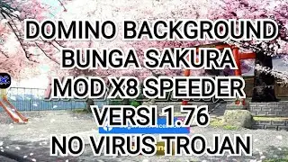 DOMINO BACKGROUND SPESIAL BUNGA SAKURA (CHERRY BLOSSOMS) MODX8 SPEEDER versi 1.76