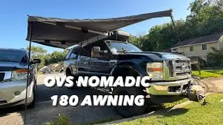 OVS Nomadic 180 awning unboxing install review