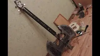 Бас гитара в форме секиры из Skyrim (своими руками)