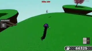getting 250 killstreak with killstreak glove in roblox slap battles