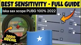 Sirta Sixida scope yada PUBG Mobile | best sensitivity PUBG mobile