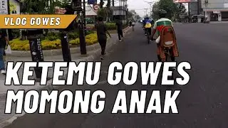 Ketemu Pesepeda Momong Anak Keliling Kota Jogja