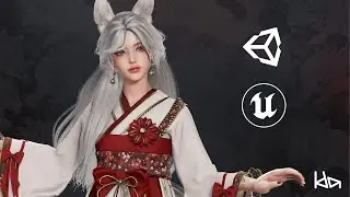 PREVIEW - GAME-READY 3D Character - Kitsune Yuna