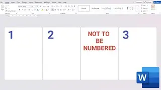 How to Remove Page Numbers for Specific Pages in Microsoft Word 