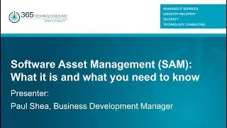 Software Asset Management (SAM) Webinar