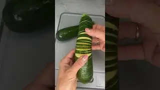 Hasselback courgettes #recette @dietefit38 (insta) #pertedepoids #recettefacile #mangersainement