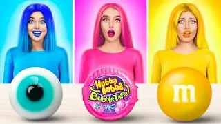 Tantangan Makan 1 Warna Makanan Aja | Beli Semua Makanan Sama Warna oleh RATATA POWER