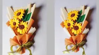 BUKET BUNGA MATAHARI SIMPEL TERBARU..