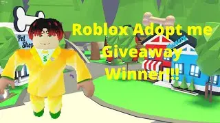 Roblox Adopt me Giveaway Winner!!! | June 2020