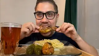 Мукбанг 🔱 Макароны с сыром | Куриные голени 🍗 | Соленые огурцы | ПОЧЕМУ Я НЕЗНАЛ ЧТО БУДЕТ ТАК ⁉️