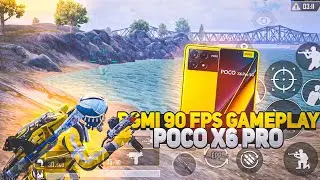 POCO X6 PRO 90 FPS GAMEPLAY - POCO X6 PRO💛 (SMOOTH + 90 FPS ) 3 FINGER CLAW BGMI TEST 2024.