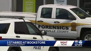 Suspect arrested after 3 stabbed at Greenville, South Carolina, bookstore, police say