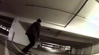 Downhill Parking Lot Skating GoPro
