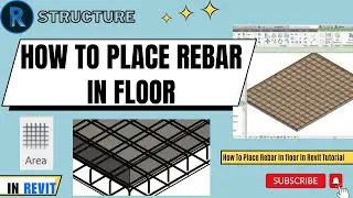 How To Place Rebar In floor in Revit Tutorial 