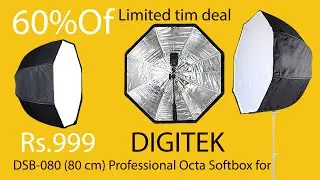 DIGITEK® DSB-080 (80 cm) Professional Octa Softbox for Speedlite/Rs999