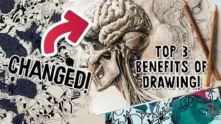 Top 3 benefits of drawing daily | Drawing a process to abstract art