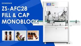 ZONESUN Automatic High Speed Bottle Filling and Capping Machine ZS-AFC28
