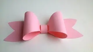 Paper decoration: Easy Paper Bow  for gift box decoration. Gifts ideas