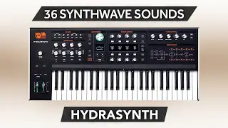SYNTHWAVE LIBRARY (36 new sounds) | HYDRASYNTH | ASHUN SOUND MACHINES