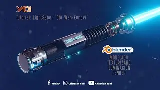 Tutorial Blender: Create a Lightsaber "Obi Wan Kenobi" | MODEL | TEXTURE | RENDER