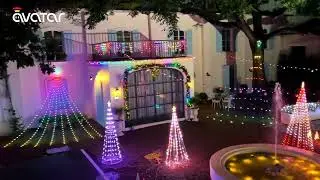 Holiday Decorations Star String Lights RGBW LED DIY Effects