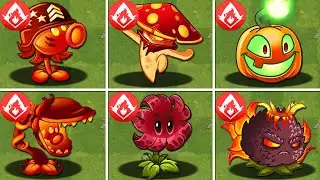 100% All FIRE Plants LEVEL 1000 vs All Final Boss - Plants vs Zombies 2 Mod