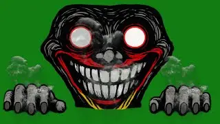 Scary Troll Face Green Screen Animation | Free VFX Overlay