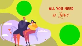 green screen love animation effects for intro 