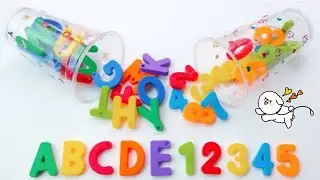 🆎🔟Alphabet Teaching English letters and numbers Installing a puzzle and teaching children letters