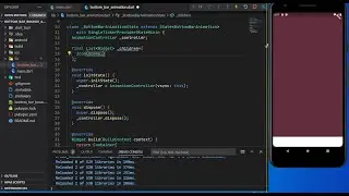 Bottom bar bounce animation - Flutter Animation