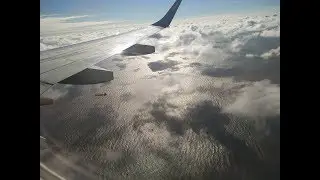 Взлет и посадка Ларнака - Киев (Борисполь), Boeing-737. Plane Cyprus Ukraine FlyUIA