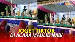 Viral ! Video Tiga Remaja Putri Asyik Joget Pargoy TikTok di Acara Maulid Nabi