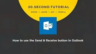 OLDIE - How to use the Send & Receive button: MS Outlook Tutorial #4