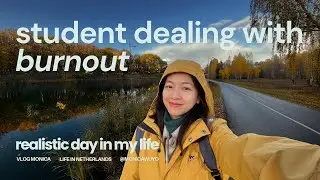 Realistic day as an international student in the Netherlands | how to study when you're stressed