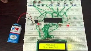 LCD based voting machine using 8051 microcontroller AT89C51 video-Engineers Solution