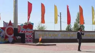 Призывников торжественно проводили в армию. г. Атырау 3 мая 2017 г.
