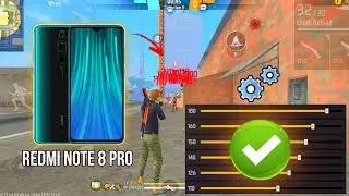 Redmi note 8 pro free fire sensitivity setting⚙️ | Redmi note 8 pro free fire headshot setting⚙️