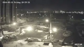 ip camera (5 мр) образец видео в ночное время