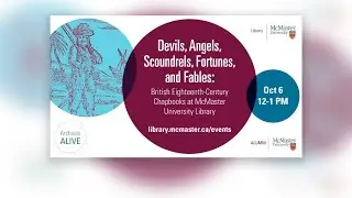 Devils, Angels, Scoundrels, Fortunes, & Fables: British 18th-Century Chapbooks at McMaster U Library