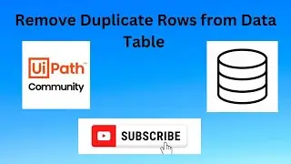 how to remove duplicate rows from datatable in uipath | uipath remove duplicate rows activity