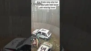WOW atraksi tongsetan pakai mobil yang mengakibatkan.#shorts