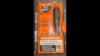 Warrior 19-1 cordless screwdriver review