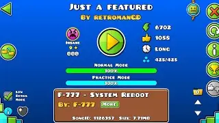 Geometry Dash - Just A Featured (Insane 9*, 3 Coins) by retromanGD
